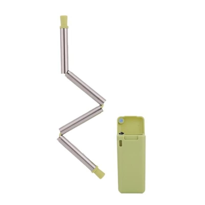 Foldable Stainless Steel Straw - Green